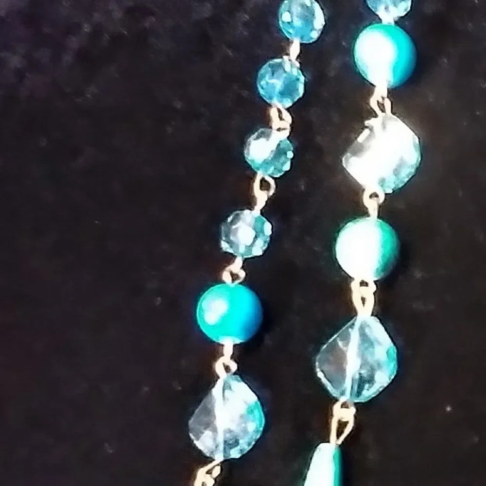 Beautiful Multi Beaded Necklace with Hearts
